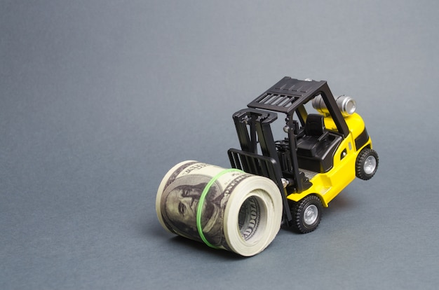 Forklift truck can not raise a bundle of dollars. Expensive loans, high tax burden