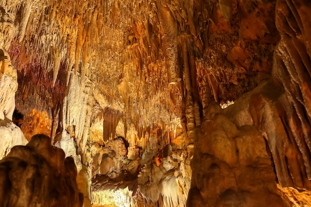 Formations in Damlatas Cave Alanya Antalya Turkey