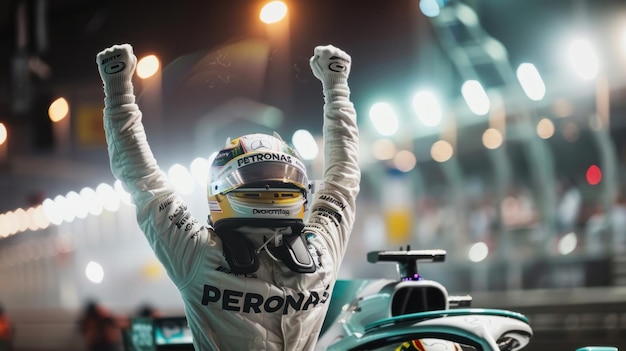 Formula 1 Race Victory Celebration