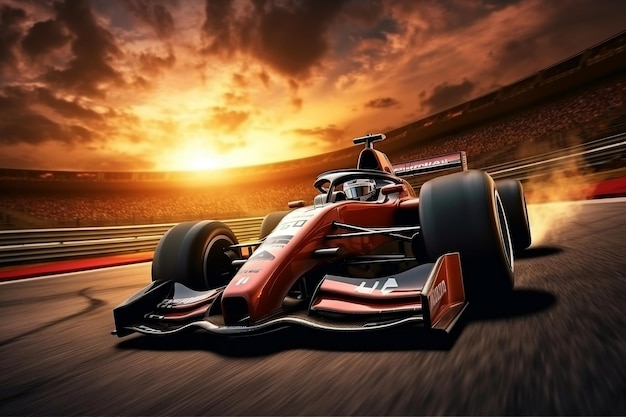 A Formula One Driver Awaits the Beginning of the Race Generative AI