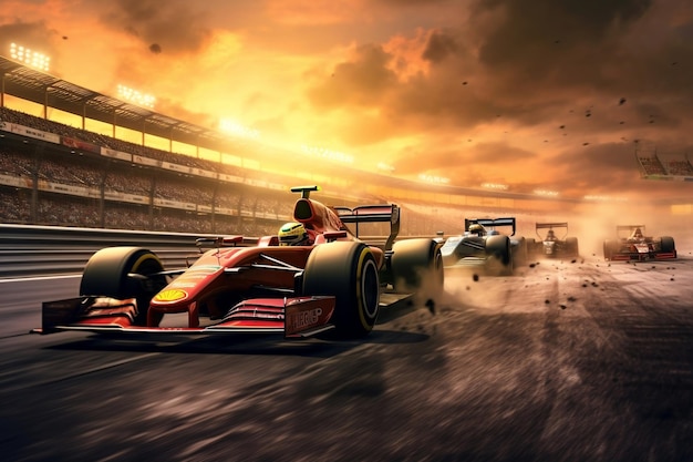 A Formula One Driver Awaits the Beginning of the Race Generative AI