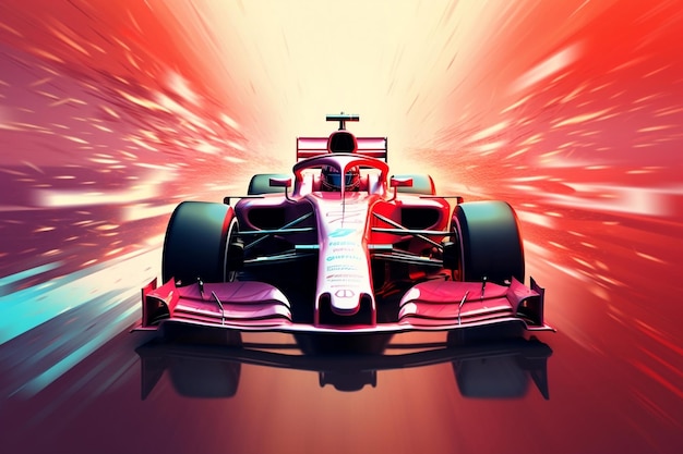 A Formula One Driver Awaits the Beginning of the Race Generative AI