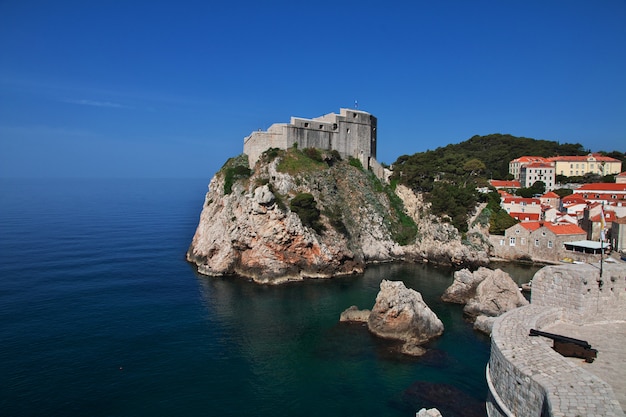 Fort Lovrijenac in Dubrovnik city on Adriatic sea, Croatia