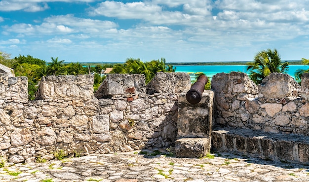 Fort San Felipe in Bacalar Quintana Roo, Mexico