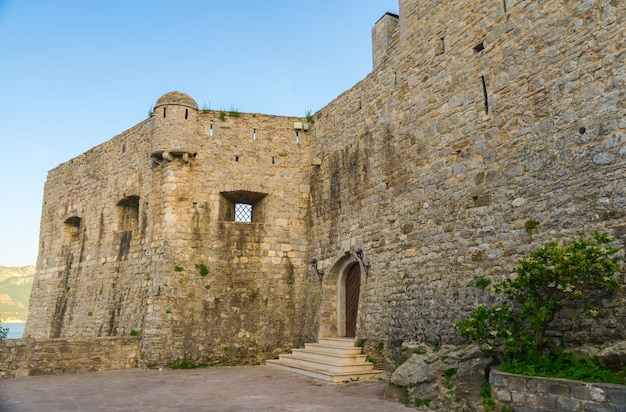 The fortress of the old town in Budva.