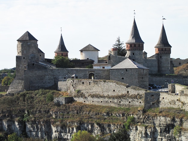 Fortress in the old town Kamenetz-Podolsk in Ukraine