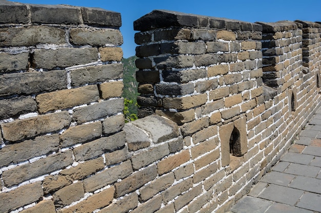 Fortress wall with battlements The Great Wall