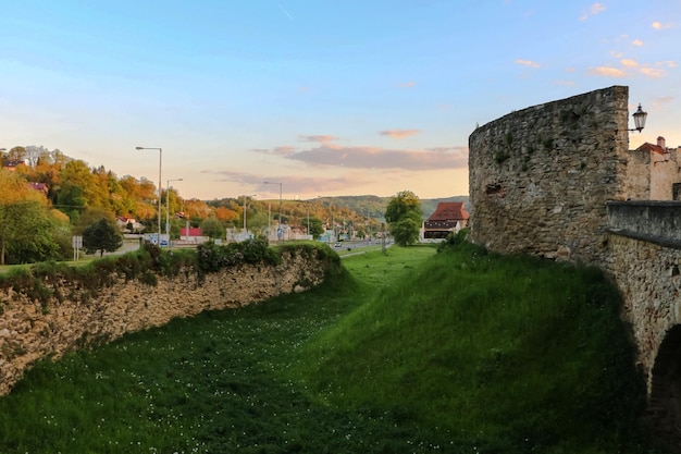 Fortress walls of the old town of Bardejov in Slovakia.