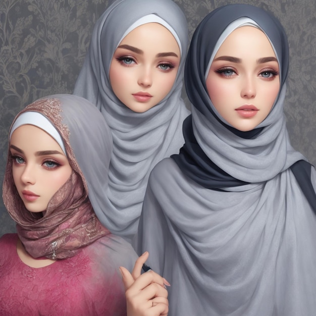 foto magazine beauty ad style hijab flower 32