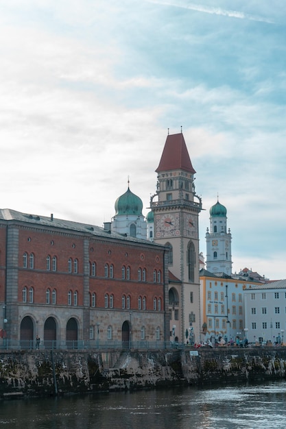 Fotografien der Stadt Passau in Niederbayern, Architektur und Tempel einer typischen Stadt in Deutsc