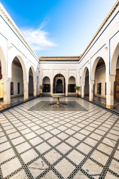 Fountain in Bahia PalaceMarrakeshMorocco