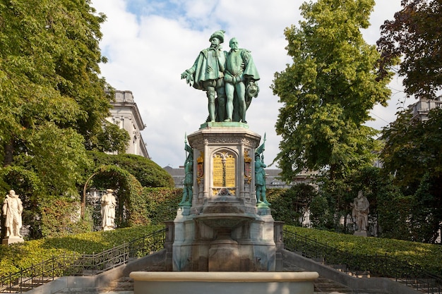 Fountain of Counts Edgmont and Horne in Brussels