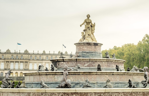 Fountain in Herrenchiemsee palace in Germany