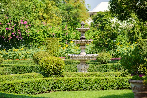 The fountain in the park