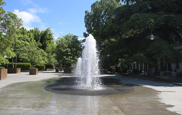 Fountains in Jansung Kakhidze park Tbilisi