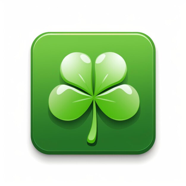 a four leaf clover icon on a white background