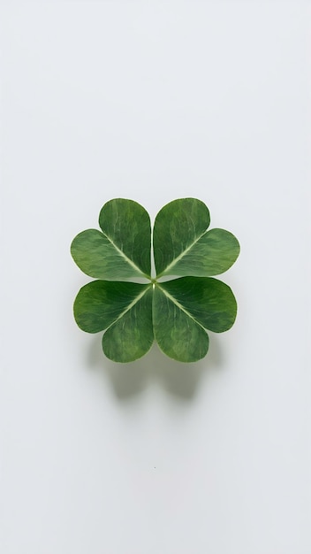 four leaf clover isolated white background