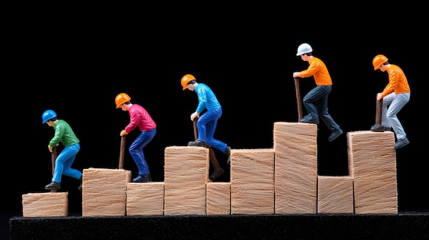 Photo four people are riding a wooden block with one that has the word quot on it quot