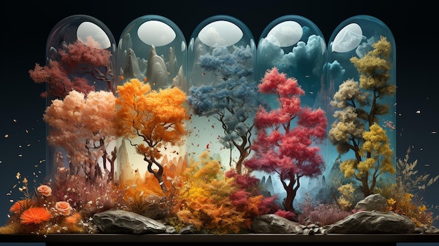 the four seasons of nature