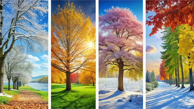 Photo four seasons of the year