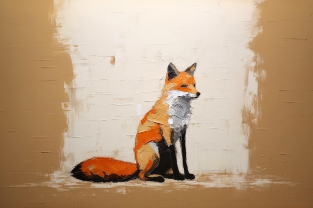 Fox animal mammal art