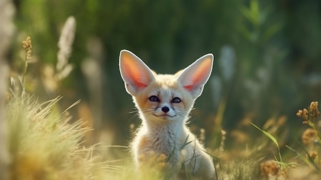 A fox in the grass