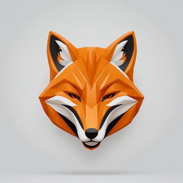 fox head logo vector illustration