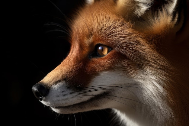 Photo fox head photo generate ai