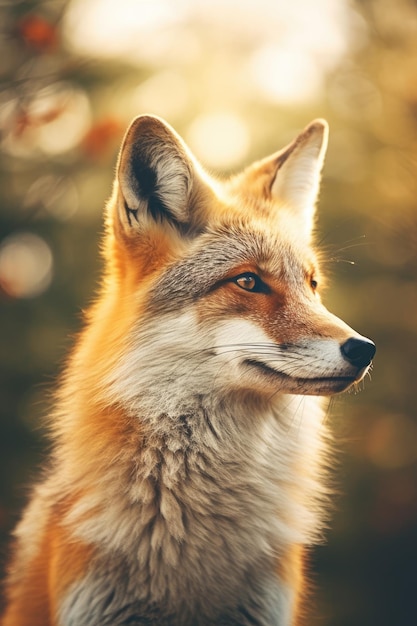 a fox looking towards the camera