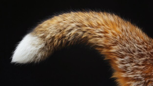 Photo fox tail closeup