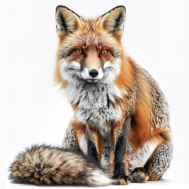 A fox in white background Job ID 62ec226ed65f4fb1a2e571835c0d2969