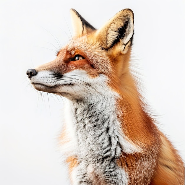 A fox in white background Job ID f7587faa3ce34c8c893dd85172307e61