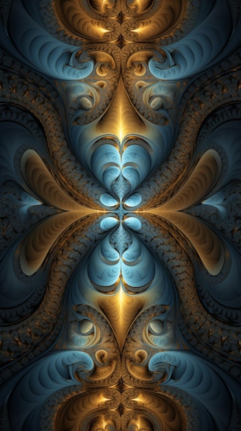 Fractals Abstract Image Texture Pattern Background Wallpaper Cover and Screen of Mobile