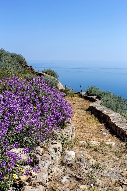 The fragment Castle of island Skyros Greece