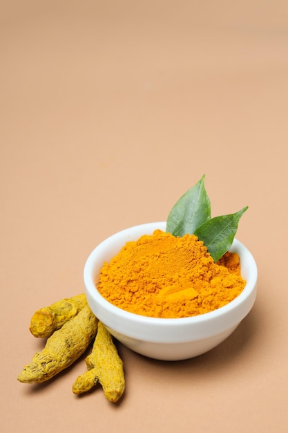 Fragrant seasoning turmeric one of the main ingredients in Indian curry