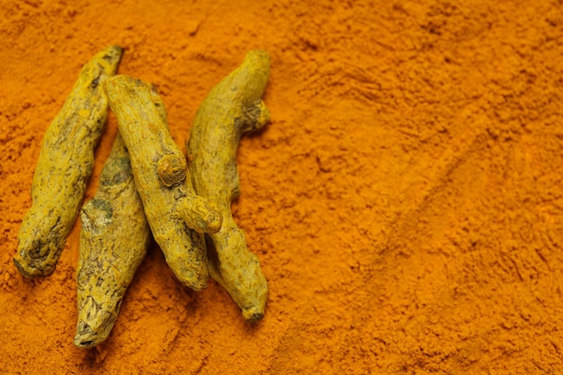 Fragrant seasoning turmeric one of the main ingredients in Indian curry