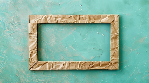 a frame with a gold colored material that says  the word  on it