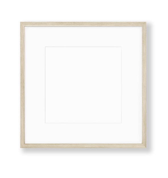 A frame with a white background and a white border.