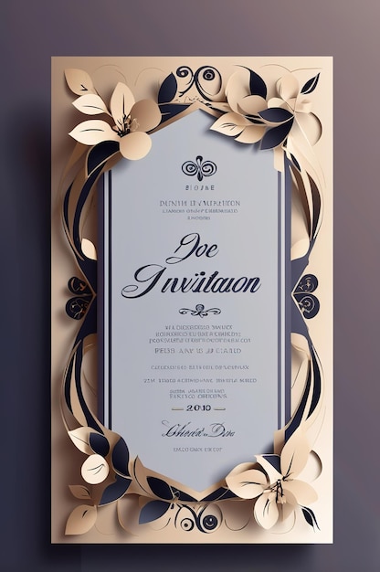 Photo a framed certificate for a wedding reception