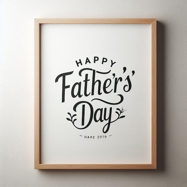 a framed picture of fathers days days day