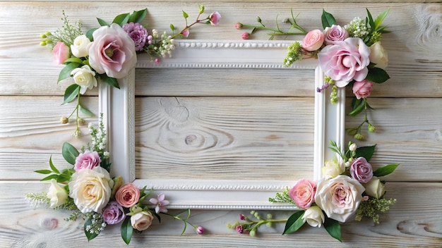 a framed picture of flowers and a frame with a frame that says quot flowers quot