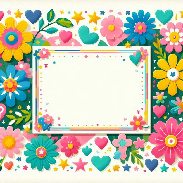 a framed picture of flowers and a frame with a heart on it