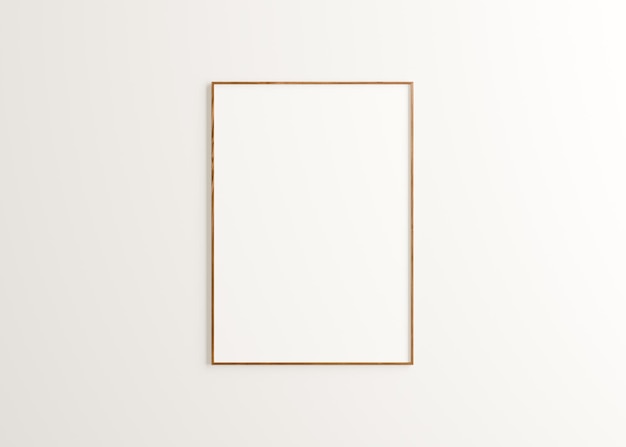 a framed picture on a white wall