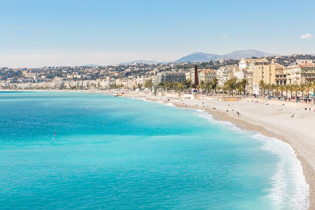 France Nice Mediterranean beach