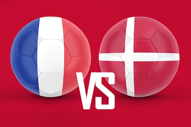 France Versus Denmark Football Match