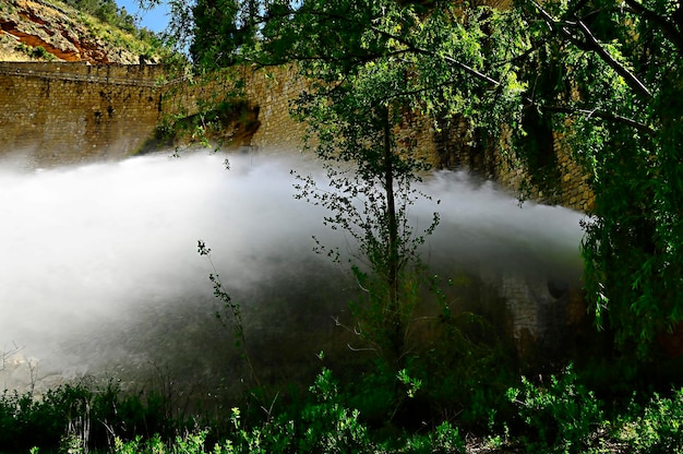 Francisco abellan reservoir on the fardes river bed