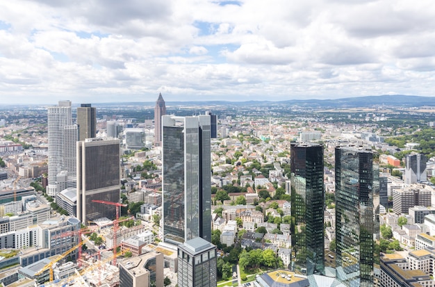 Frankfurt Germany aerial view