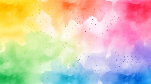 Free colorful watercolor rainbow background generat ai