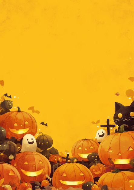 Free Halloween concept background wallpaper with copy space