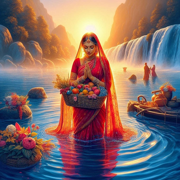 Free Happy Chhath Puja Wishes Messages Photos and WhatsApp Instagram Wallpaper Hindu Festival